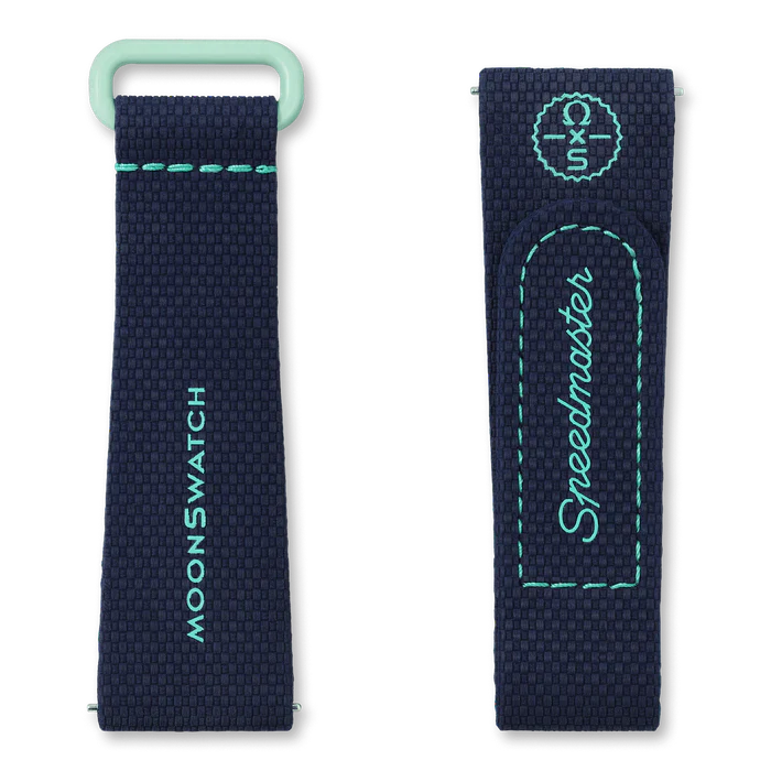 DARK BLUE/GREEN RUBBER MOONSWATCH
