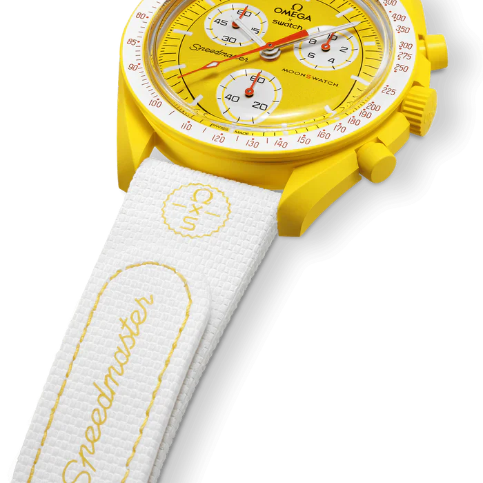 MOONSWATCH WHITE/YELLOW RUBBER