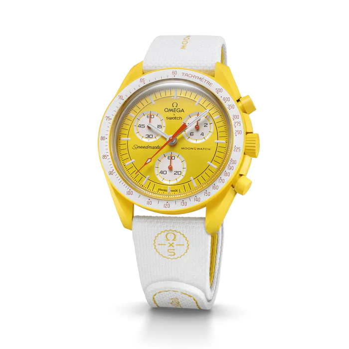 MOONSWATCH WHITE/YELLOW RUBBER