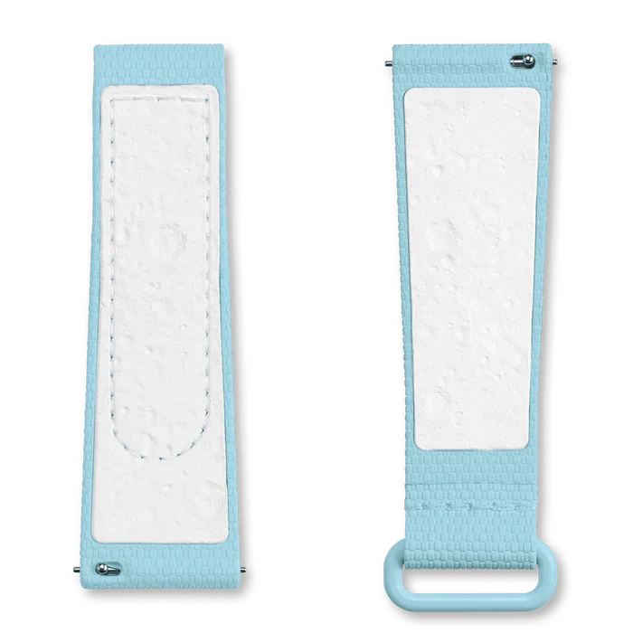 MOONSWATCH RUBBER LIGHT BLUE/WHITE