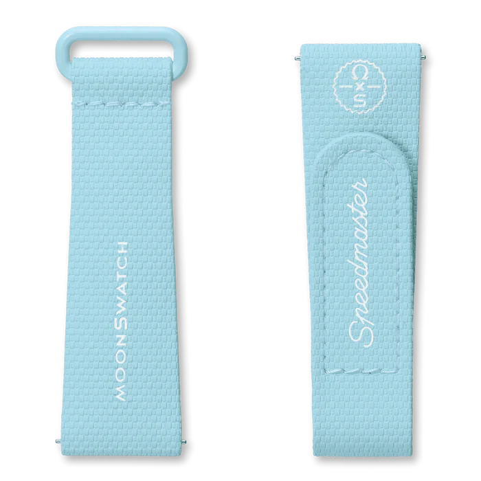 MOONSWATCH RUBBER LIGHT BLUE/WHITE