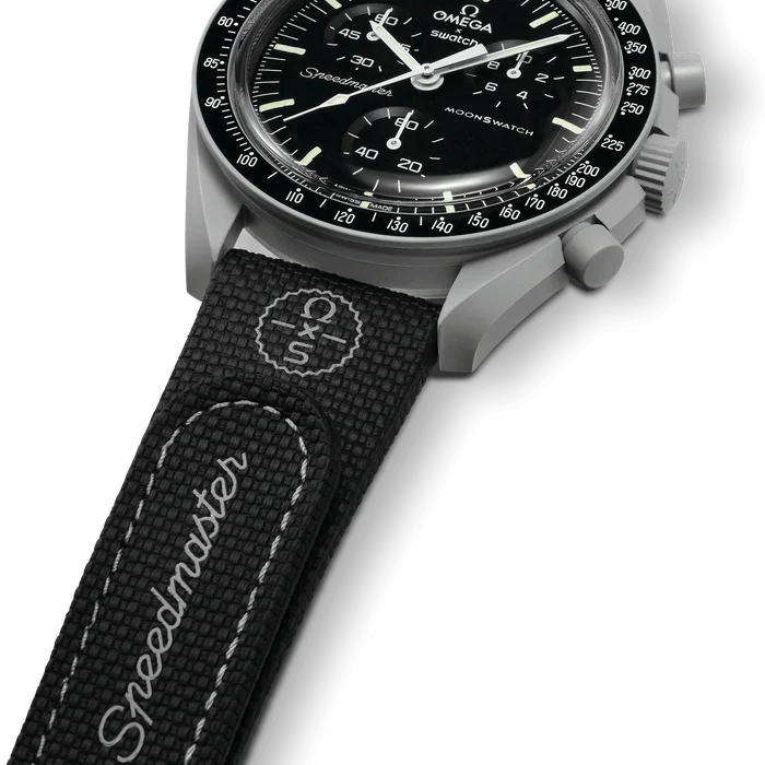 MOONSWATCH BLACK/GRAY RUBBER