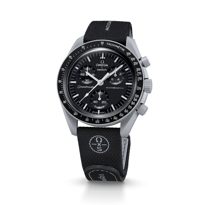 MOONSWATCH BLACK/GRAY RUBBER