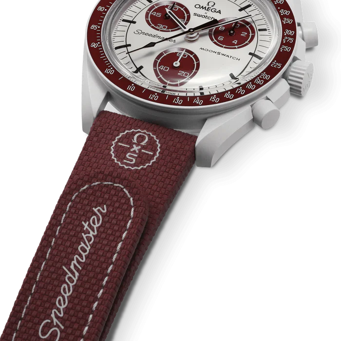 MOONSWATCH BORDEAUX/LIGHT RUBBER GREY