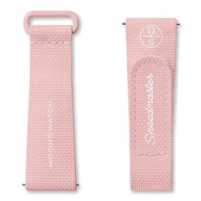 PINK/WHITE RUBBER MOONSWATCH