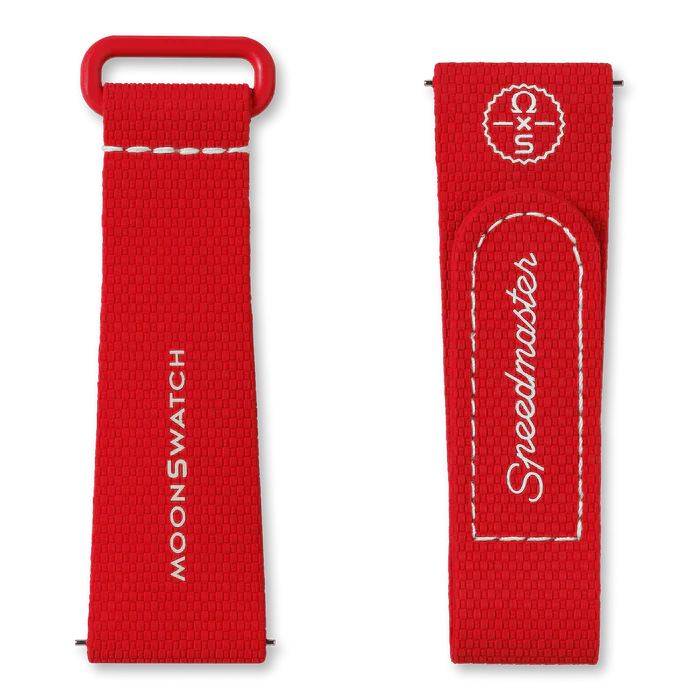 MOONSWATCH RED/WHITE RUBBER