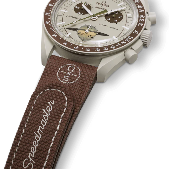 MOONSWATCH BROWN BEIGE RUBBER