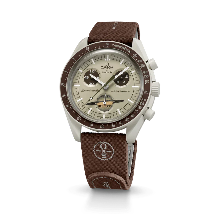 MOONSWATCH BROWN BEIGE RUBBER
