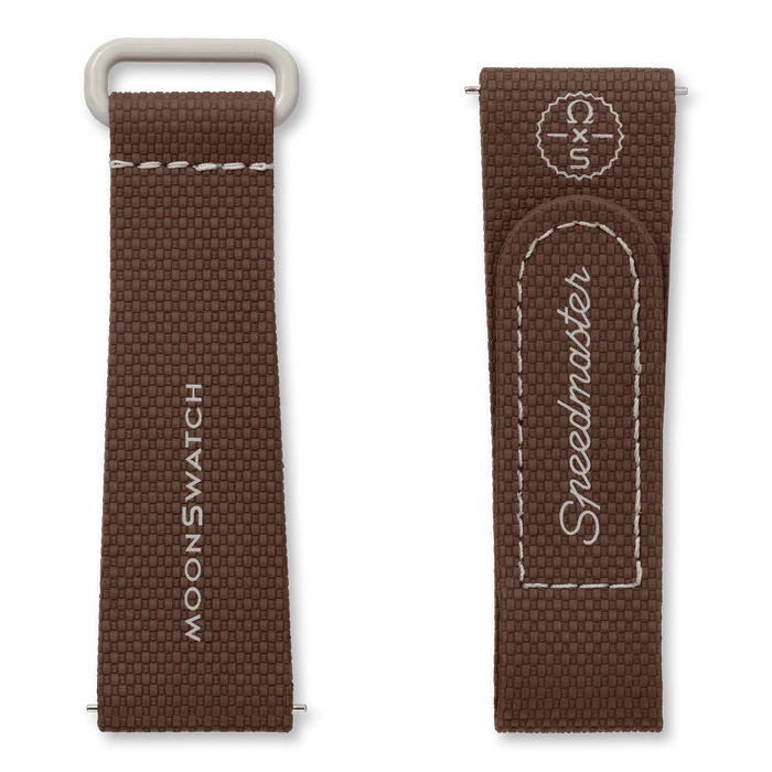 MOONSWATCH BROWN BEIGE RUBBER