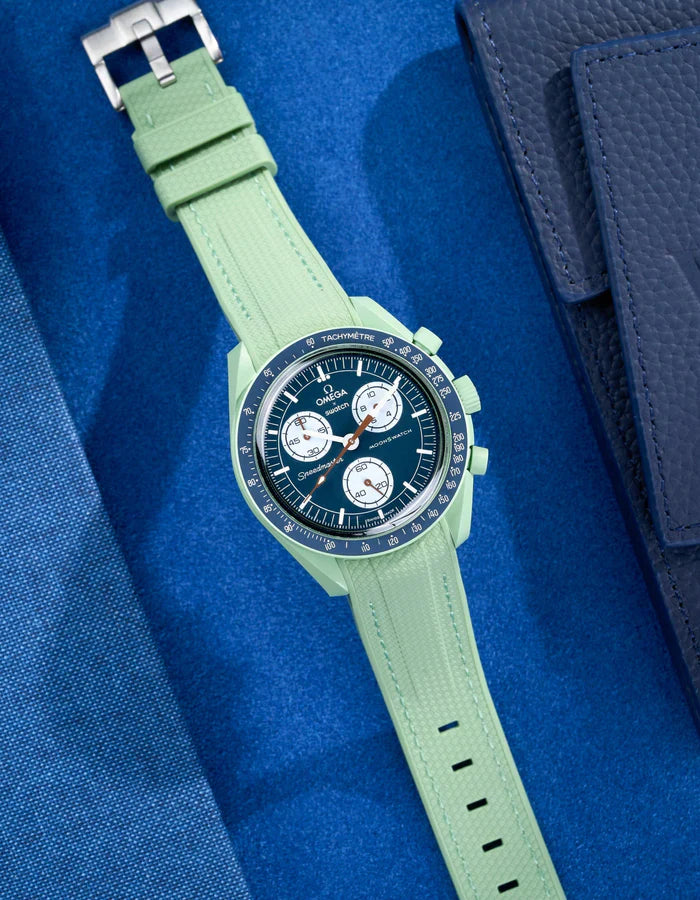 Premium Curved Rubber Strap - Mint