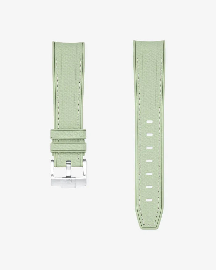Premium Curved Rubber Strap - Mint