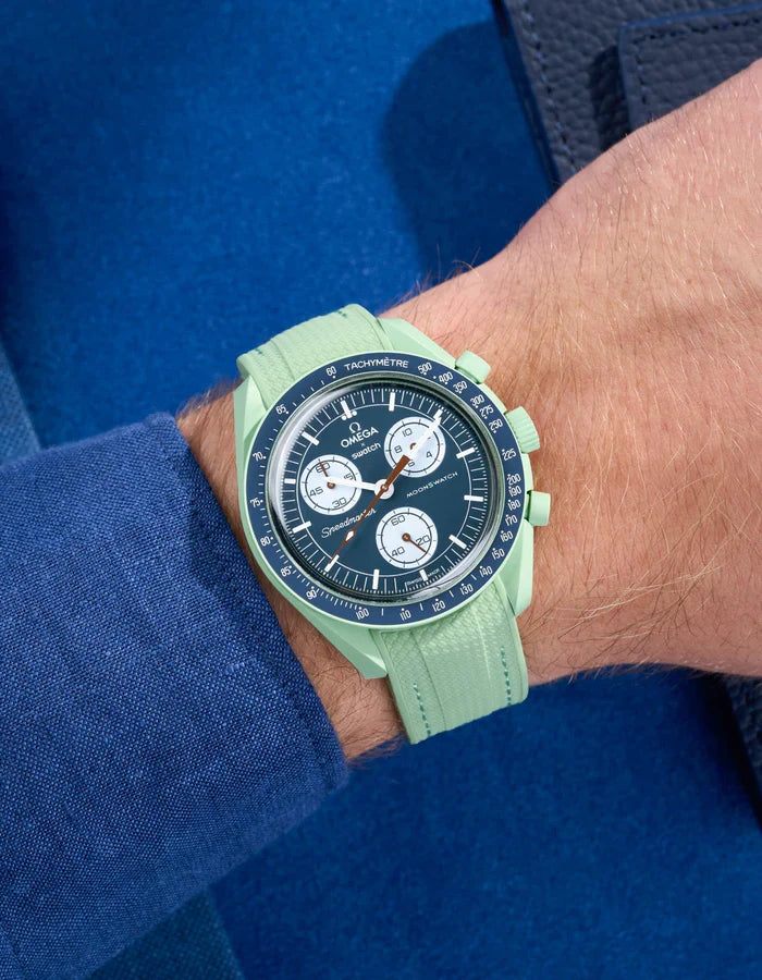 Premium Curved Rubber Strap - Mint