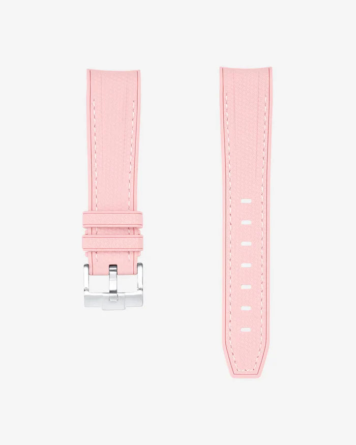 Premium Curved Rubber Strap - Pink