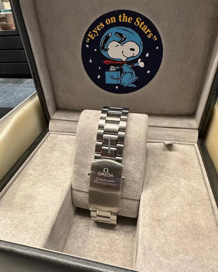Omega Speedmaster Silver Snoopy Stainless Steel Bracelet